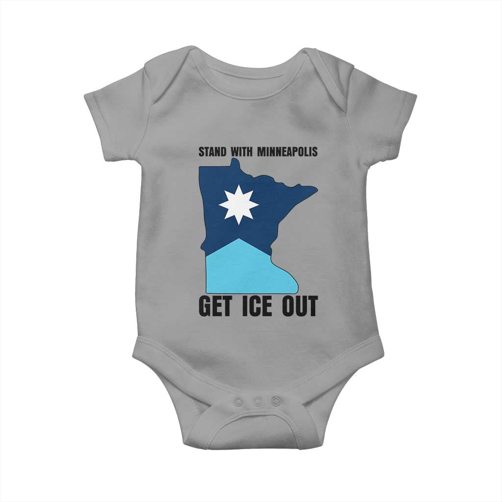 Stand With Minneapolis Baby Onesie Social Justice Support