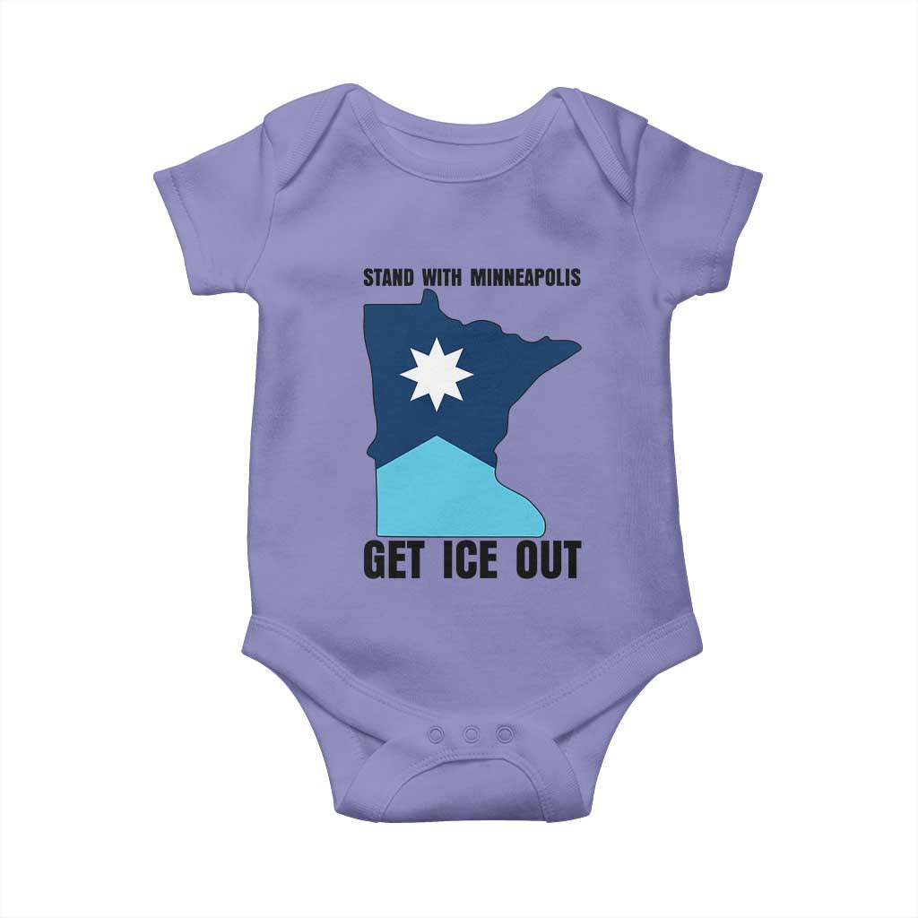 Stand With Minneapolis Baby Onesie Social Justice Support