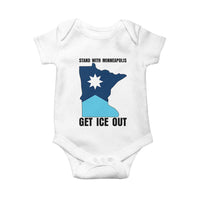 Stand With Minneapolis Baby Onesie Social Justice Support