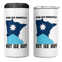 Stand With Minneapolis 4 in 1 Can Cooler Tumbler Social Justice Support