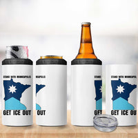 Stand With Minneapolis 4 in 1 Can Cooler Tumbler Social Justice Support