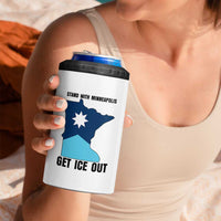 Stand With Minneapolis 4 in 1 Can Cooler Tumbler Social Justice Support