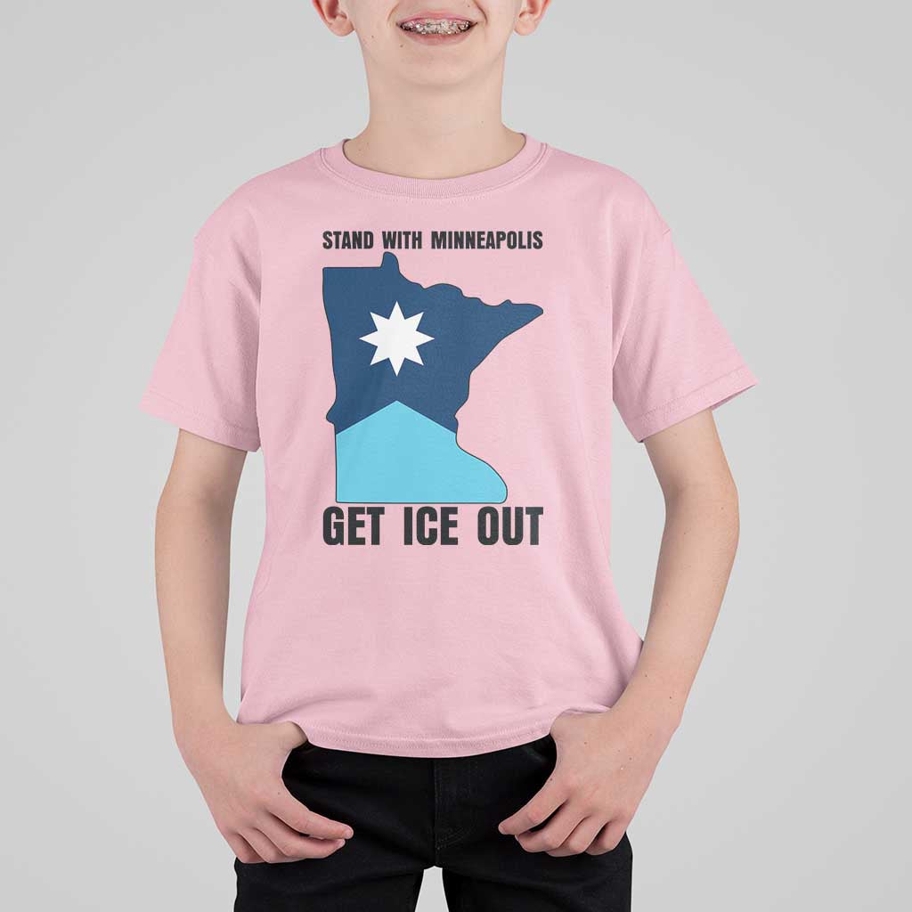 Stand With Minneapolis T Shirt For Kid Social Justice Support