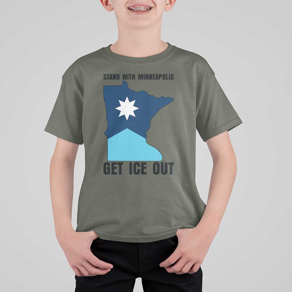 Stand With Minneapolis T Shirt For Kid Social Justice Support