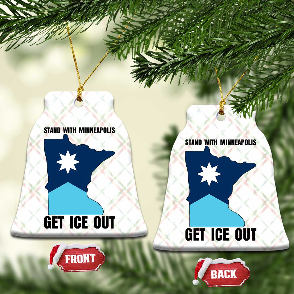 Stand With Minneapolis Ceramic Ornament Social Justice Support