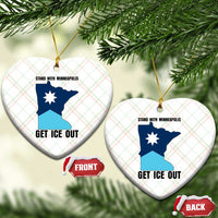 Stand With Minneapolis Ceramic Ornament Social Justice Support
