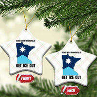 Stand With Minneapolis Ceramic Ornament Social Justice Support