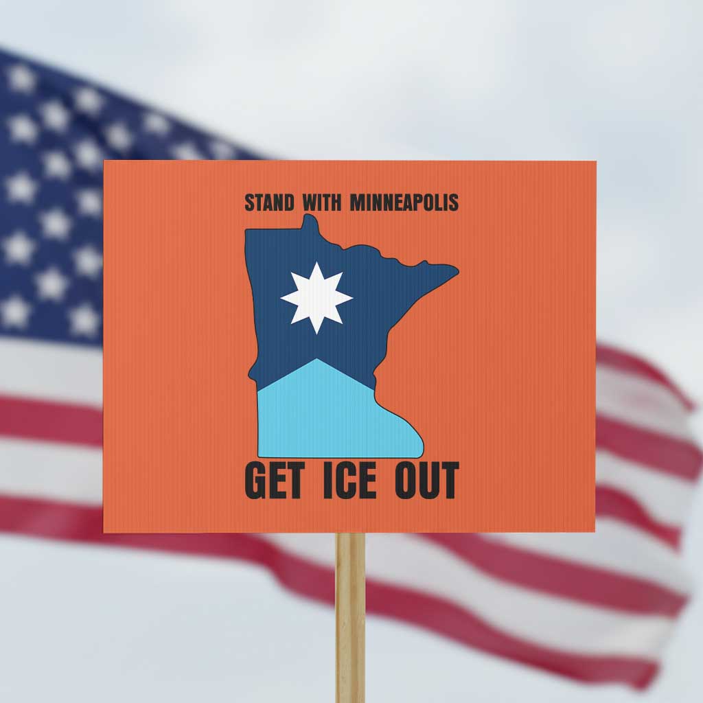 Stand With Minneapolis Protest Sign Social Justice Support