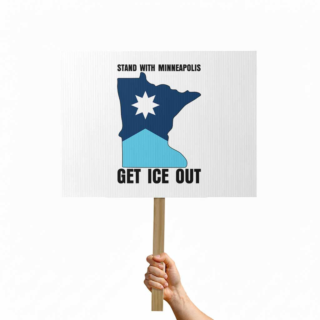 Stand With Minneapolis Protest Sign Social Justice Support