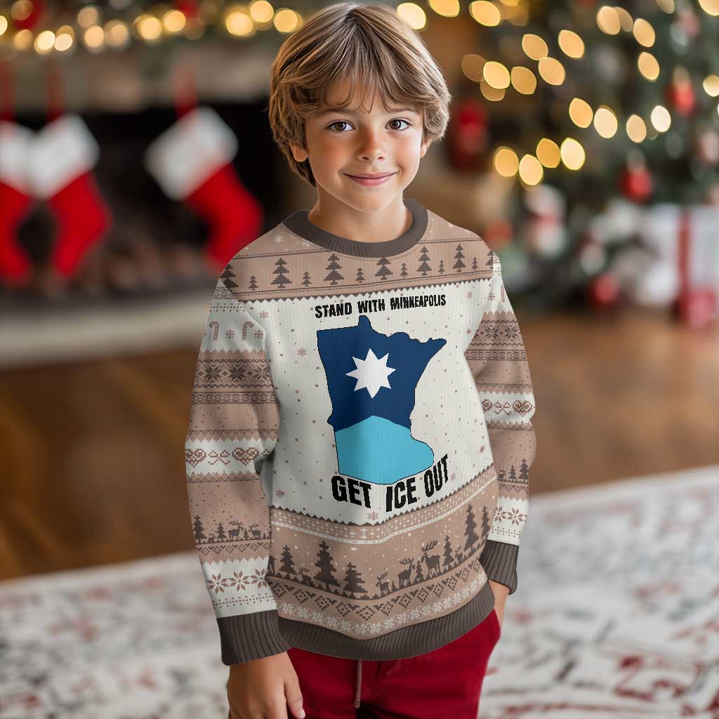 Stand With Minneapolis Ugly Christmas Sweater Social Justice Support
