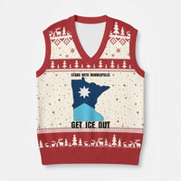 Stand With Minneapolis V-Neck Knit Sweater Vest Social Justice Support