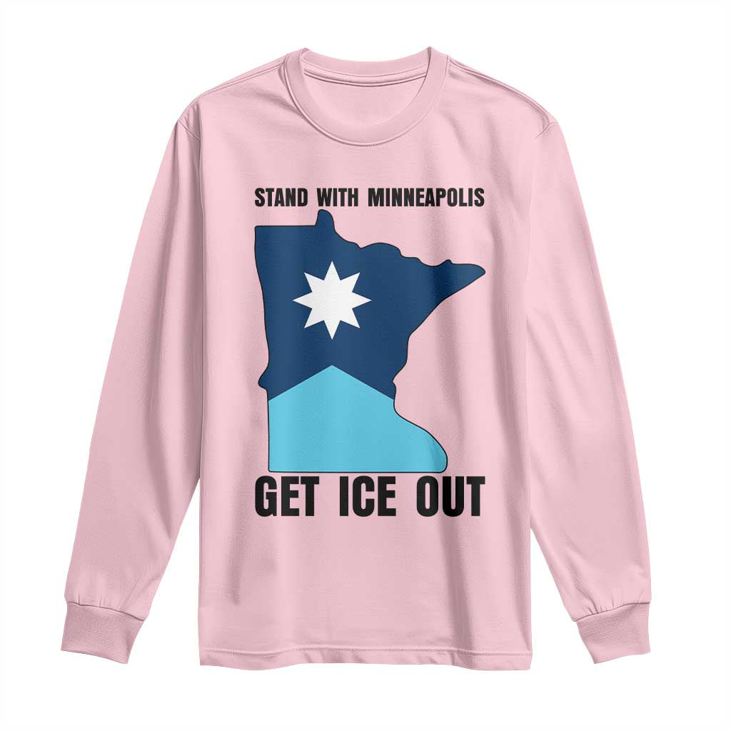 Stand With Minneapolis Long Sleeve Shirt Social Justice Support