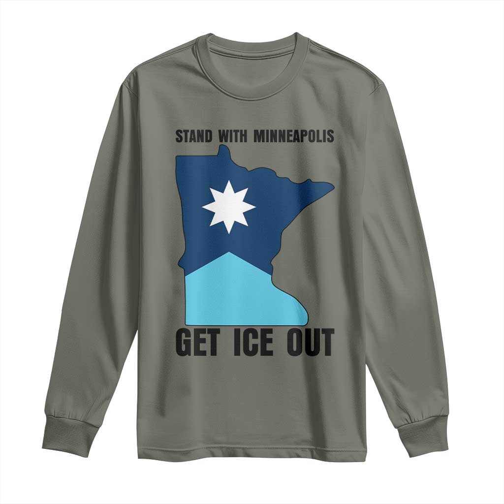 Stand With Minneapolis Long Sleeve Shirt Social Justice Support