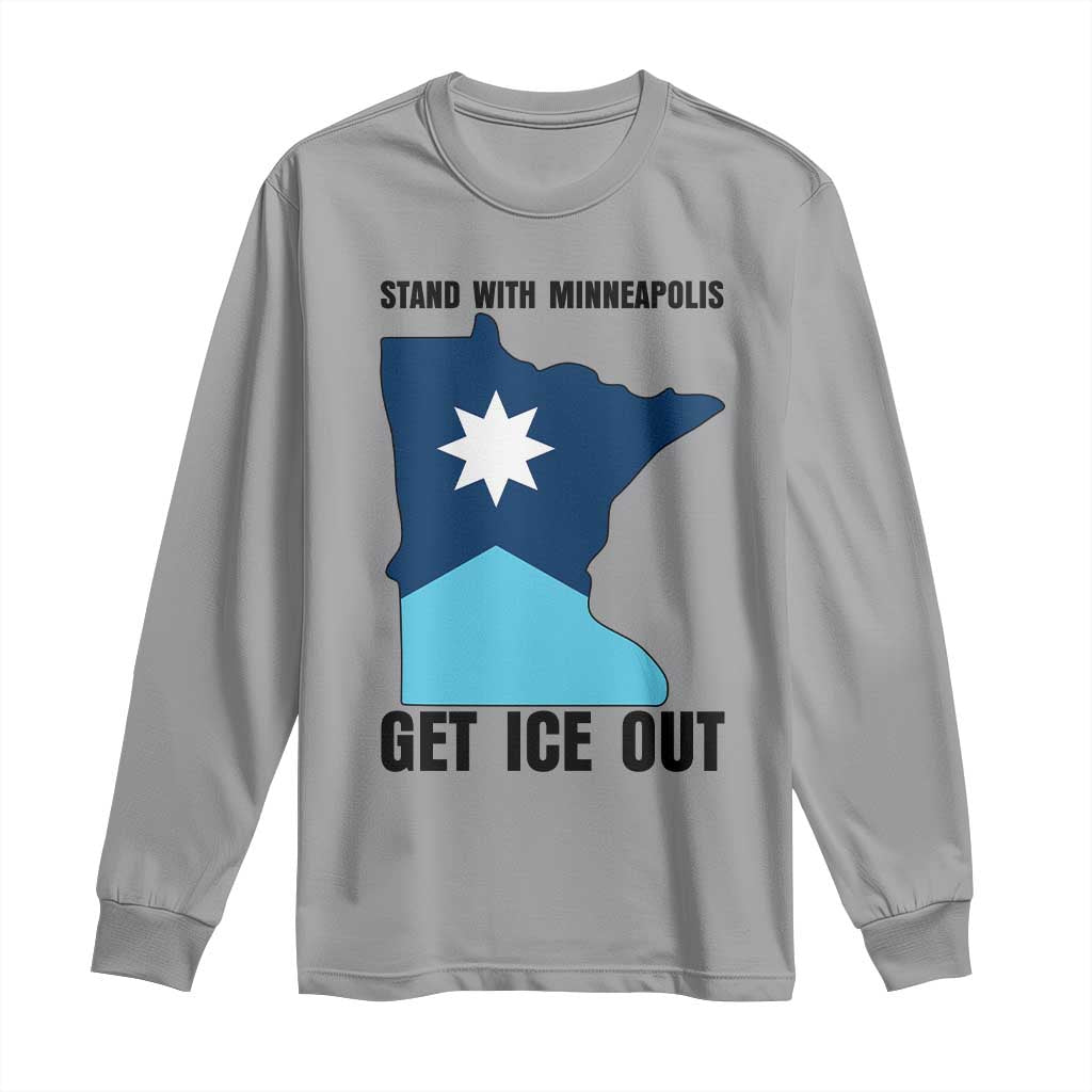 Stand With Minneapolis Long Sleeve Shirt Social Justice Support