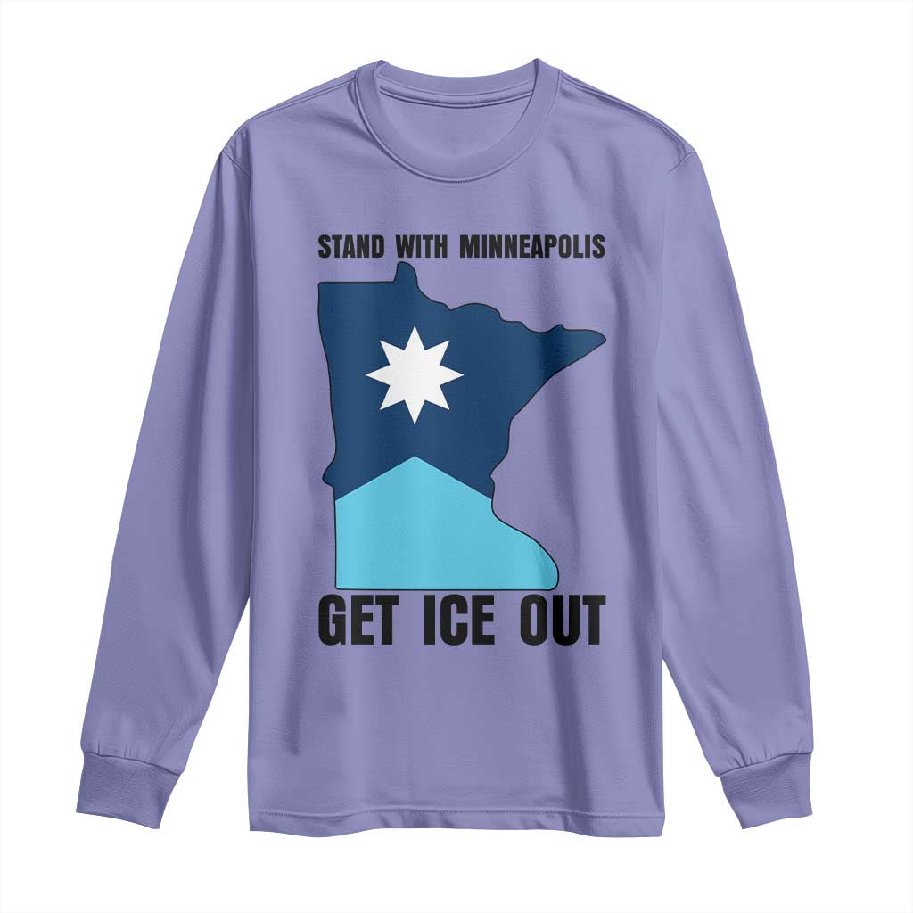 Stand With Minneapolis Long Sleeve Shirt Social Justice Support