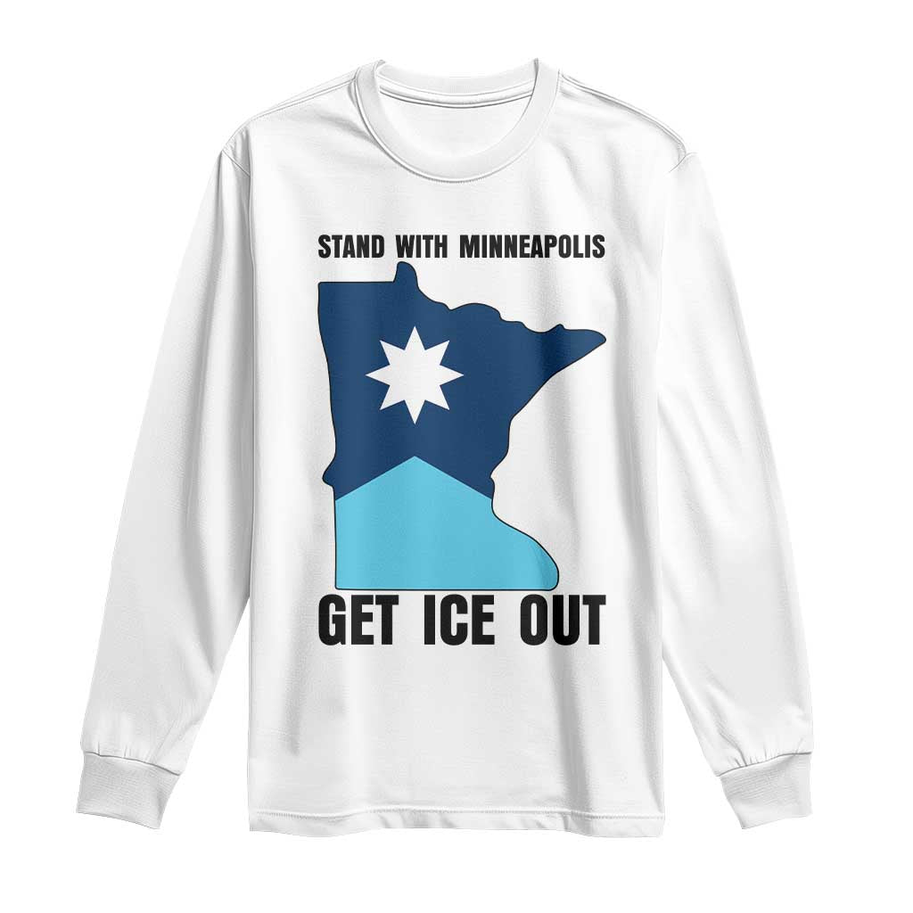 Stand With Minneapolis Long Sleeve Shirt Social Justice Support