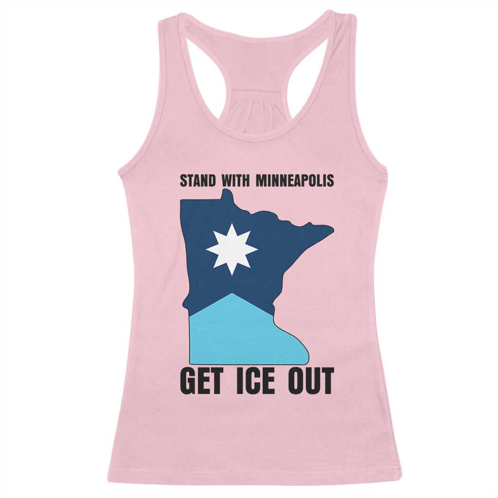 Stand With Minneapolis Racerback Tank Top Social Justice Support
