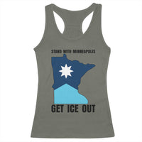 Stand With Minneapolis Racerback Tank Top Social Justice Support