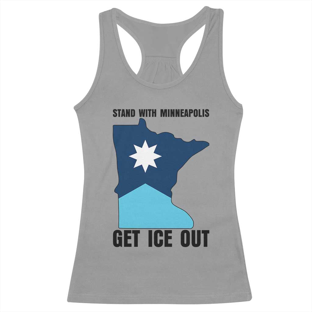 Stand With Minneapolis Racerback Tank Top Social Justice Support