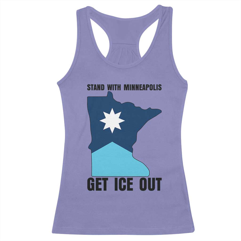 Stand With Minneapolis Racerback Tank Top Social Justice Support