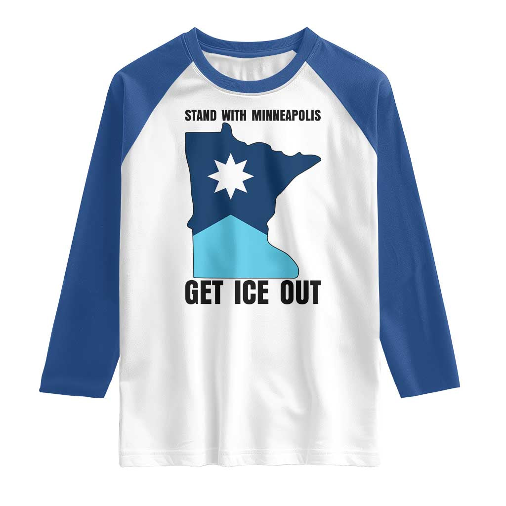 Stand With Minneapolis Raglan Shirt Social Justice Support