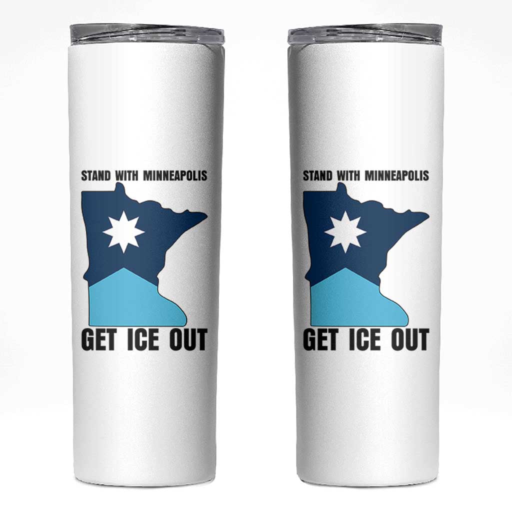 Stand With Minneapolis Skinny Tumbler Social Justice Support