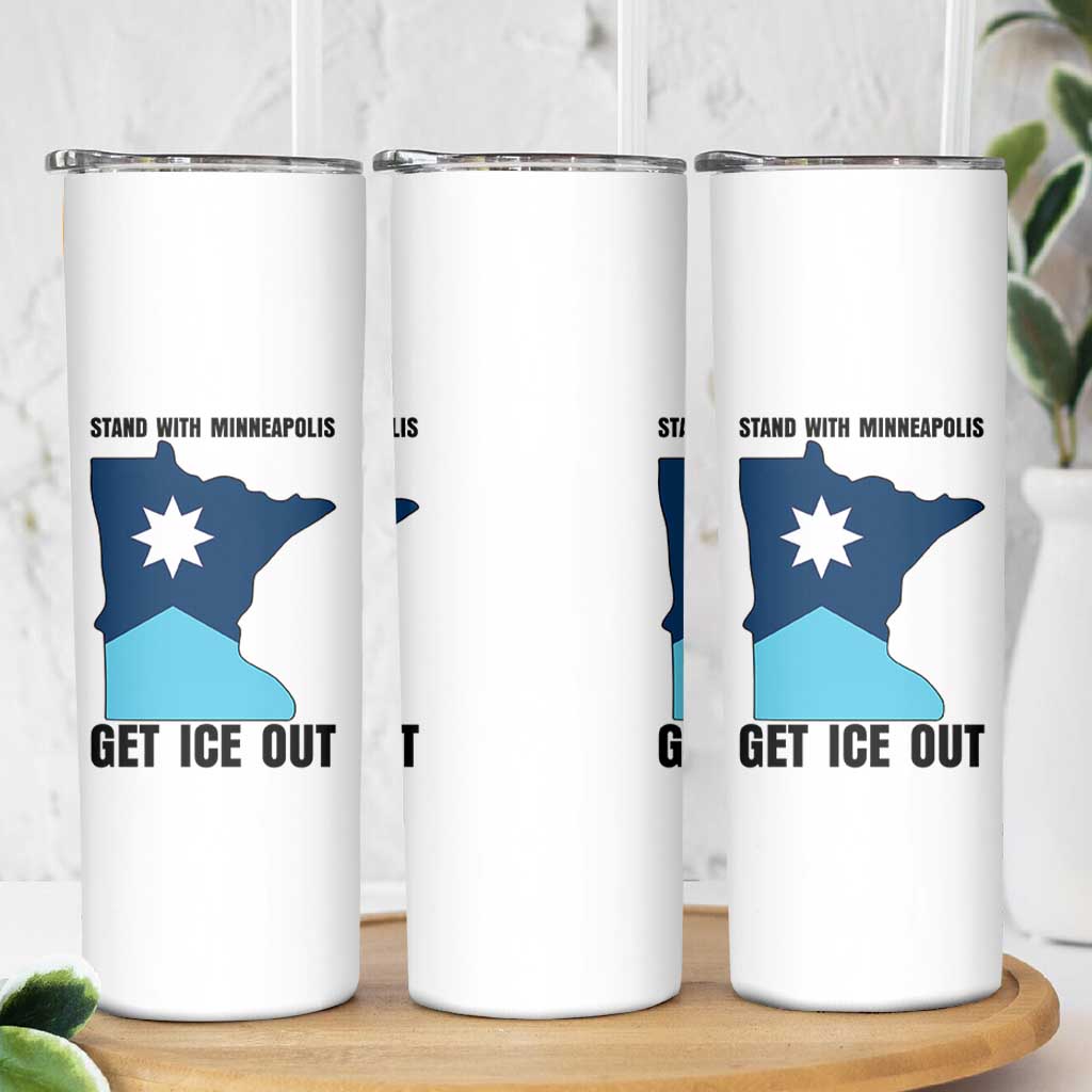 Stand With Minneapolis Skinny Tumbler Social Justice Support