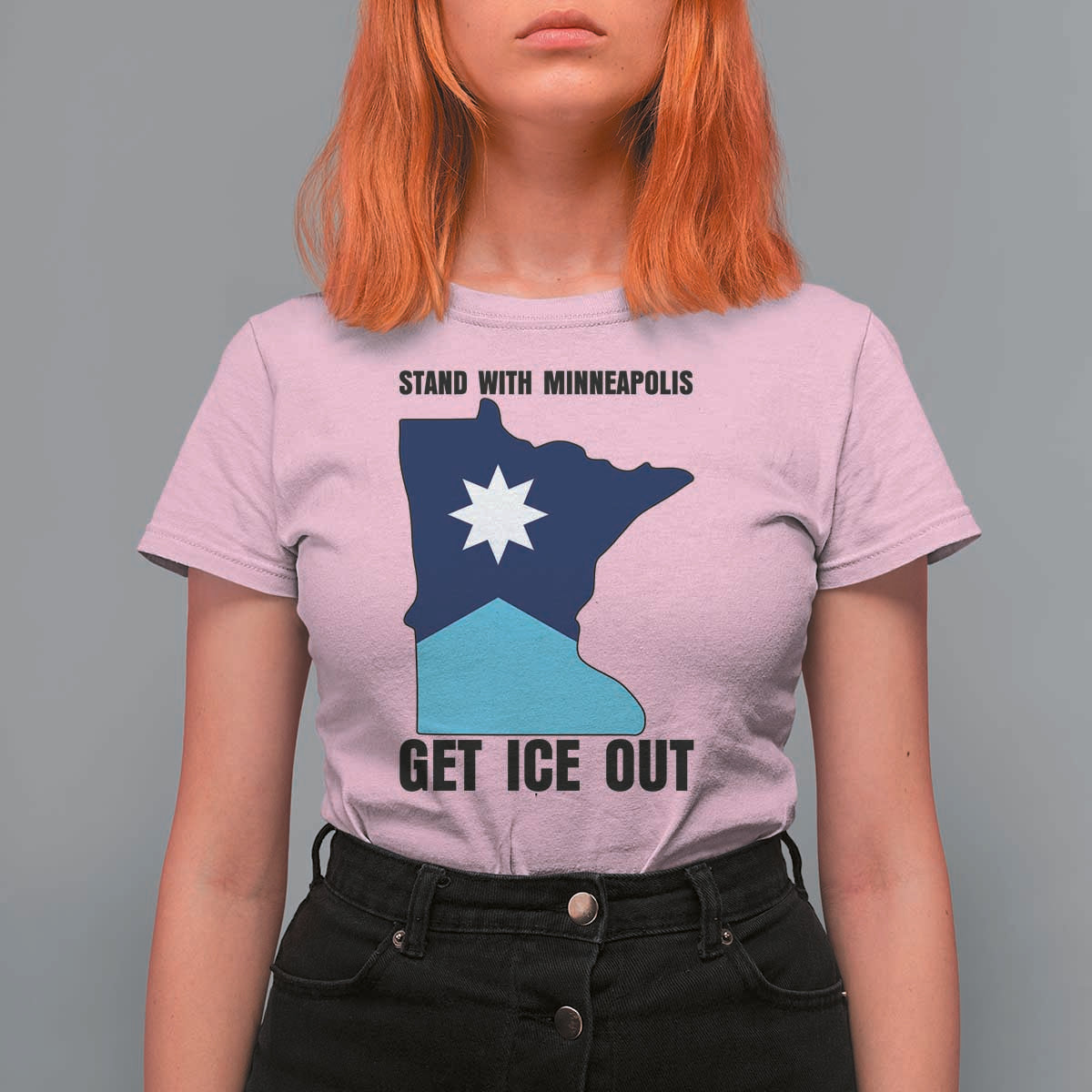 Stand With Minneapolis T Shirt For Women Social Justice Support