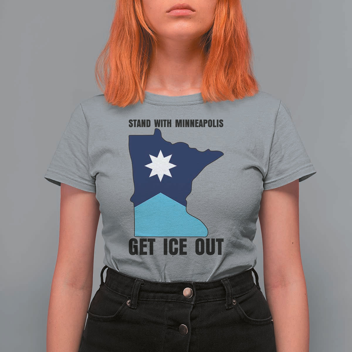 Stand With Minneapolis T Shirt For Women Social Justice Support