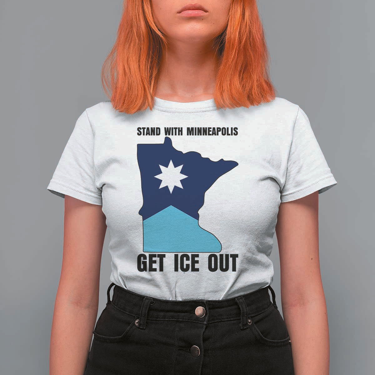 Stand With Minneapolis T Shirt For Women Social Justice Support
