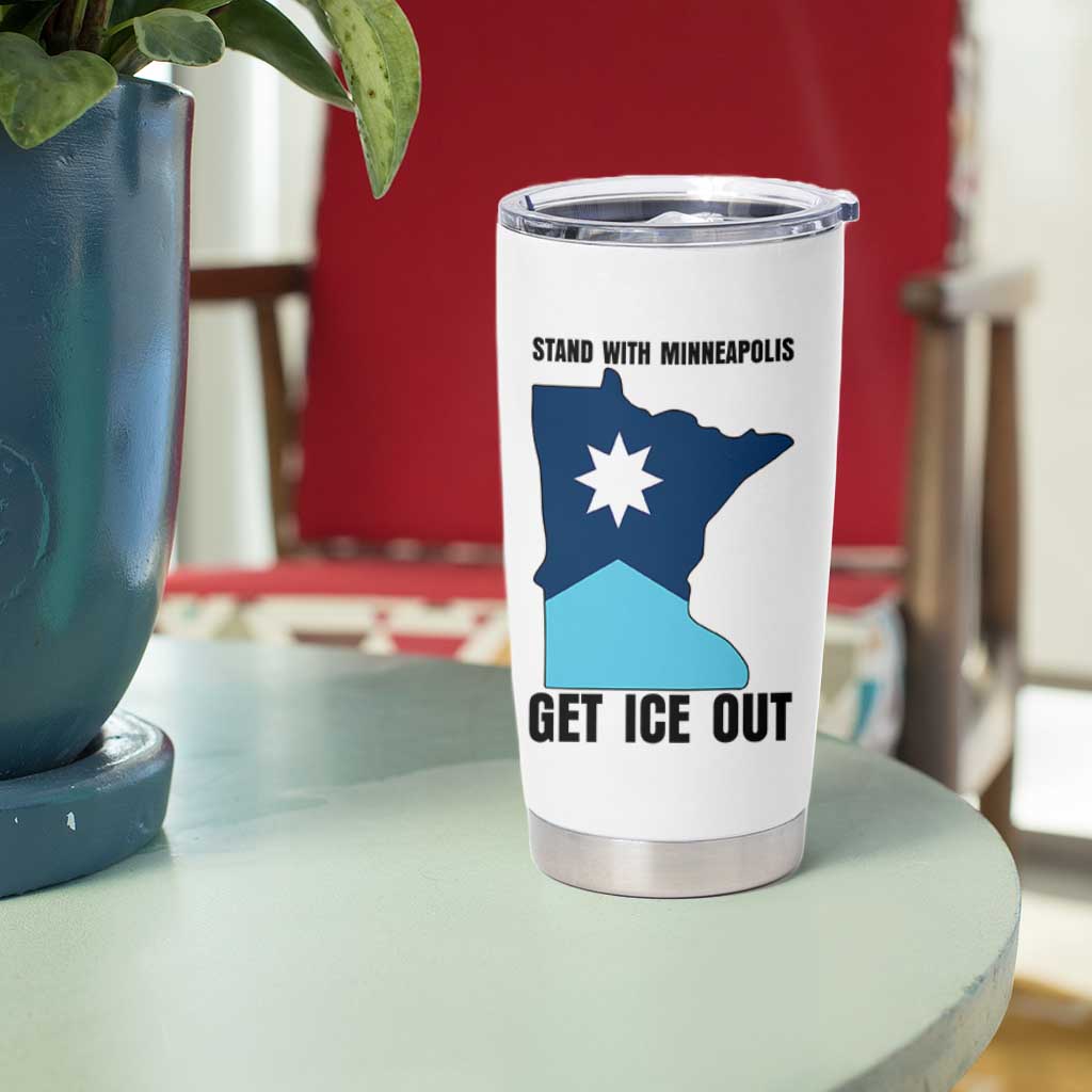 Stand With Minneapolis Tumbler Cup Social Justice Support
