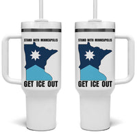 Stand With Minneapolis Tumbler With Handle Social Justice Support