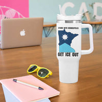 Stand With Minneapolis Tumbler With Handle Social Justice Support