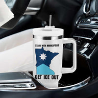 Stand With Minneapolis Tumbler With Handle Social Justice Support