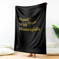 Stand With Minneapolis Throw Blanket Community And Social Justice Gift