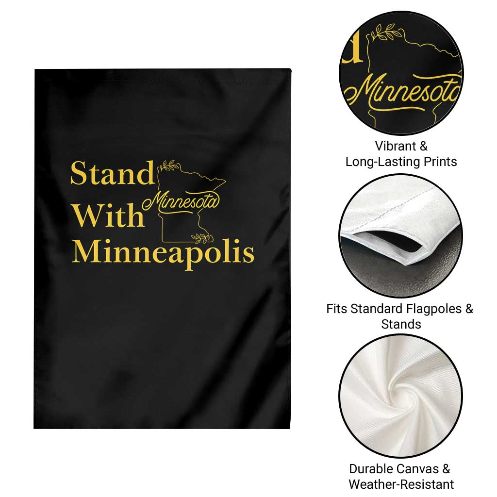 Stand With Minneapolis Garden Flag Community And Social Justice Gift