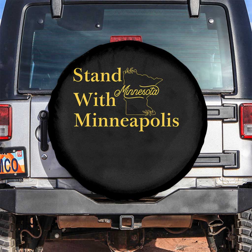 Stand With Minneapolis Spare Tire Cover Community And Social Justice Gift