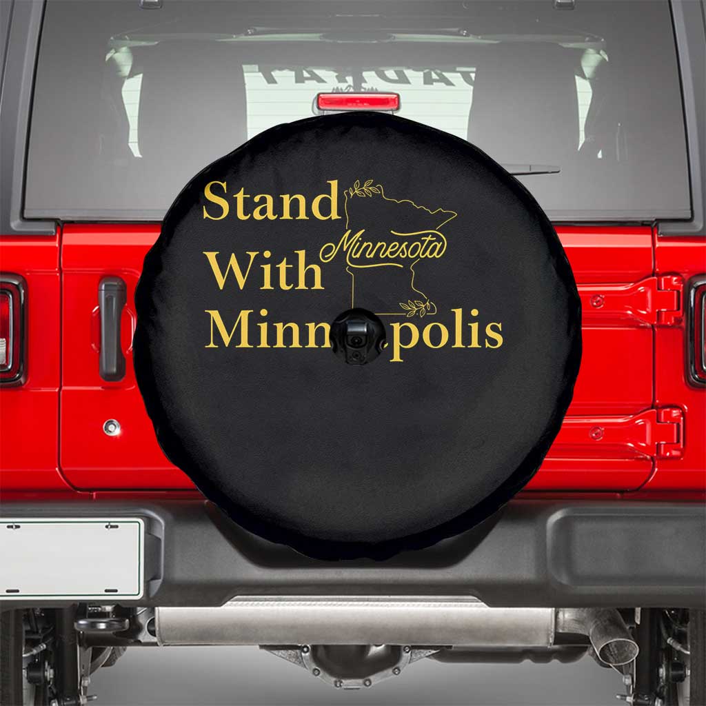 Stand With Minneapolis Spare Tire Cover Community And Social Justice Gift