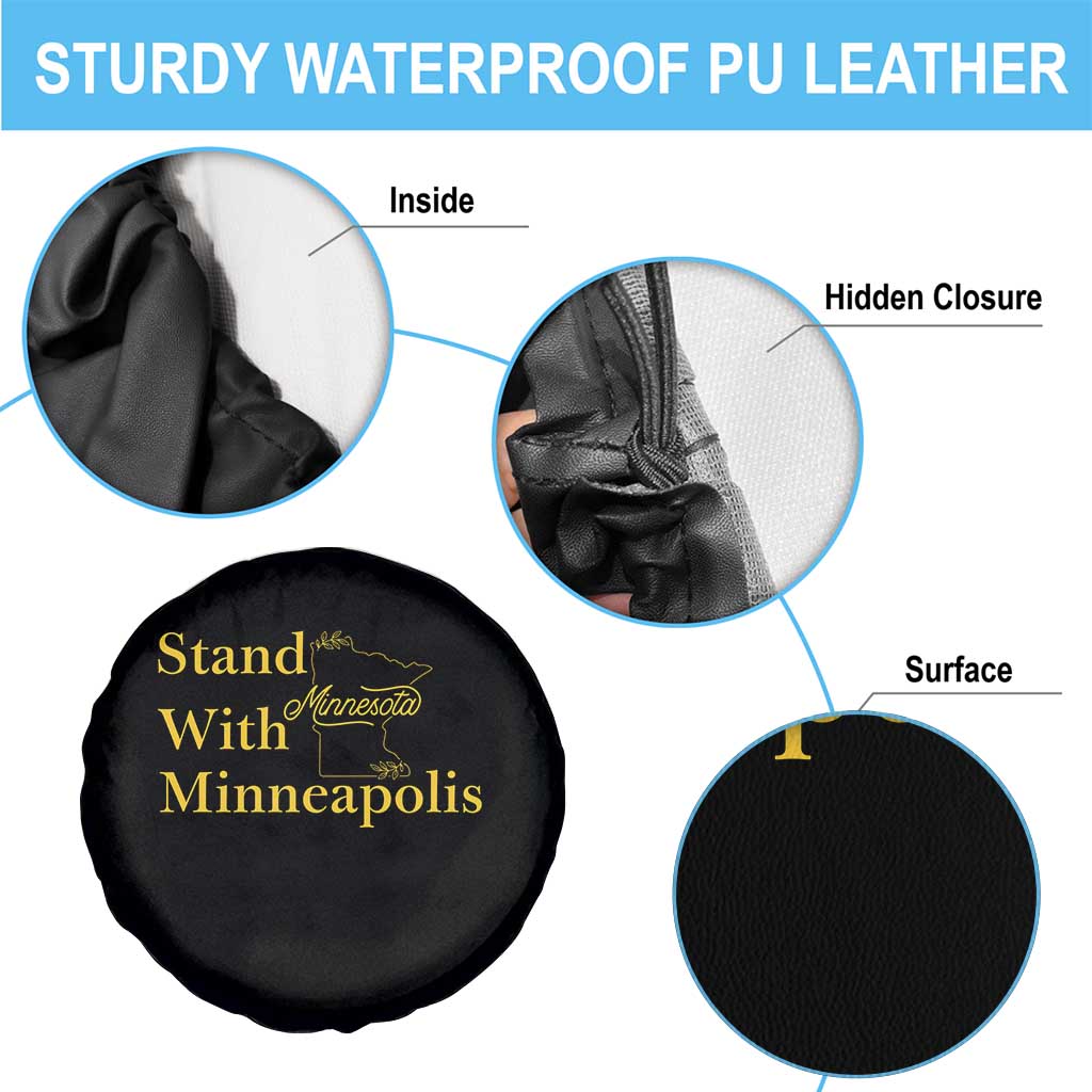 Stand With Minneapolis Spare Tire Cover Community And Social Justice Gift
