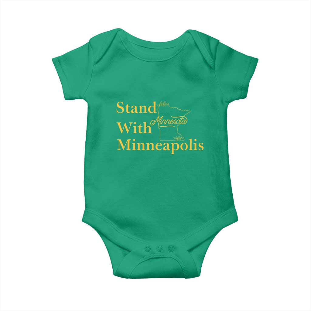 Stand With Minneapolis Baby Onesie Community And Social Justice Gift