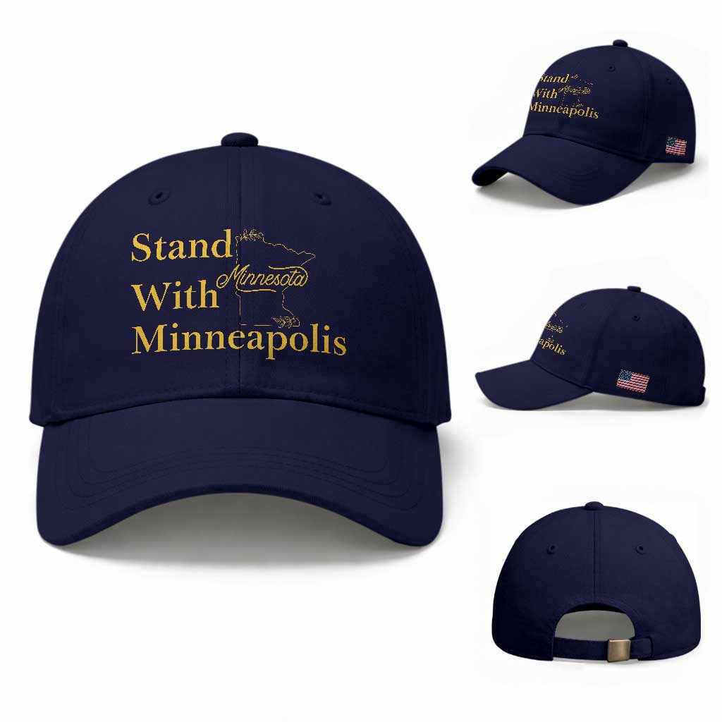 Stand With Minneapolis Baseball Cap Community And Social Justice Gift