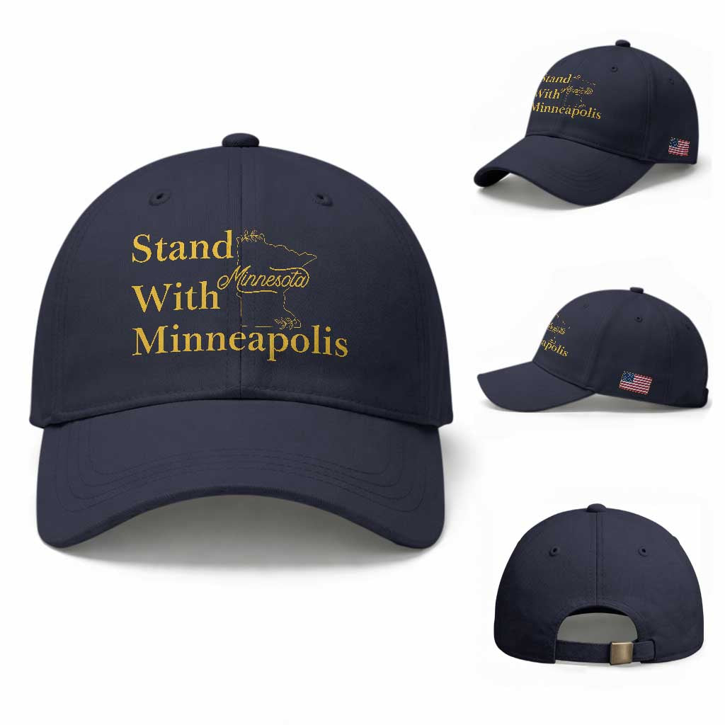 Stand With Minneapolis Baseball Cap Community And Social Justice Gift