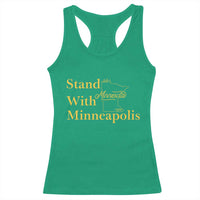 Stand With Minneapolis Racerback Tank Top Community And Social Justice Gift