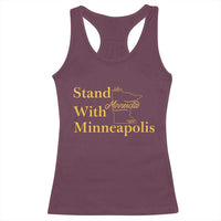 Stand With Minneapolis Racerback Tank Top Community And Social Justice Gift
