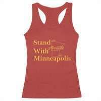 Stand With Minneapolis Racerback Tank Top Community And Social Justice Gift