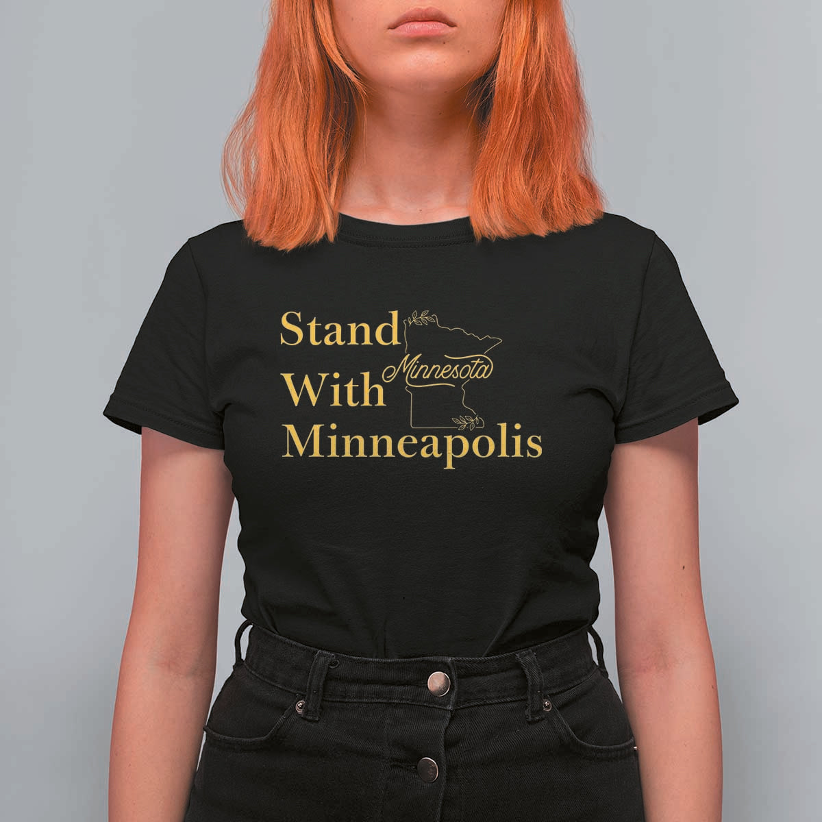 Stand With Minneapolis T Shirt For Women Community And Social Justice Gift