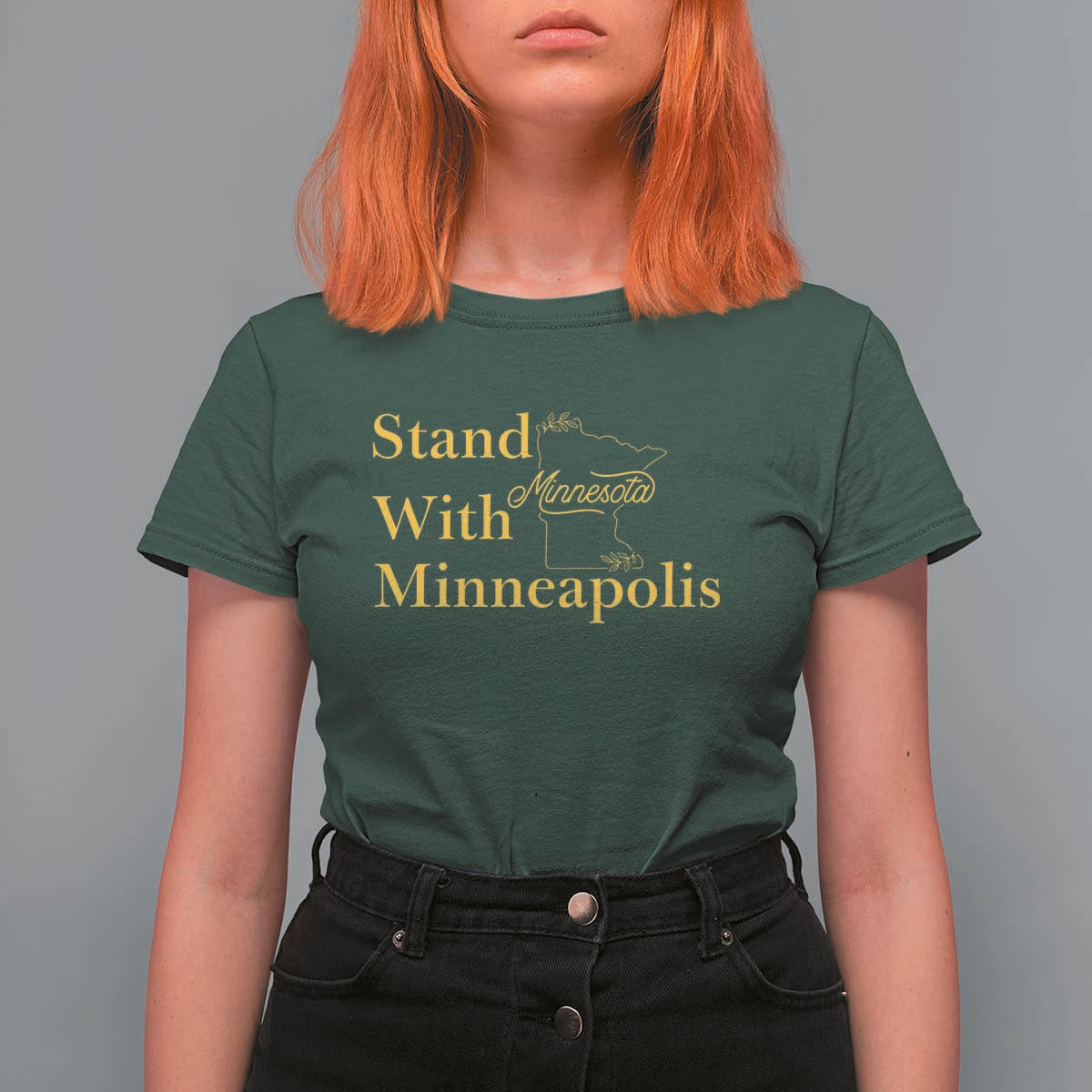 Stand With Minneapolis T Shirt For Women Community And Social Justice Gift