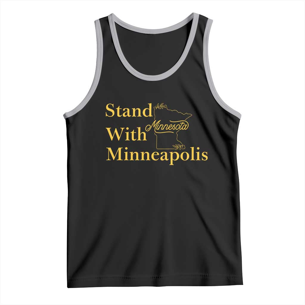Stand With Minneapolis Tank Top Community And Social Justice Gift