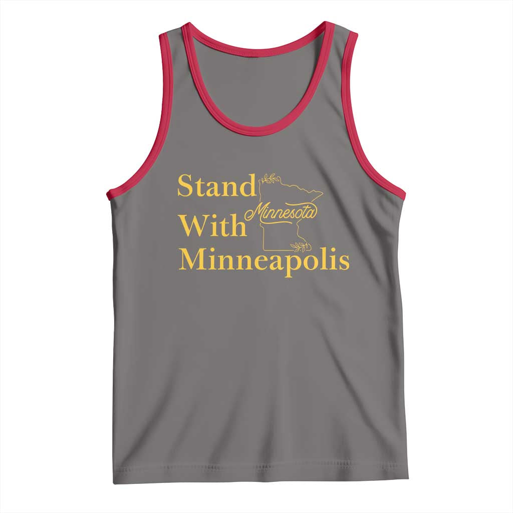Stand With Minneapolis Tank Top Community And Social Justice Gift