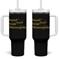 Stand With Minneapolis Tumbler With Handle Community And Social Justice Gift